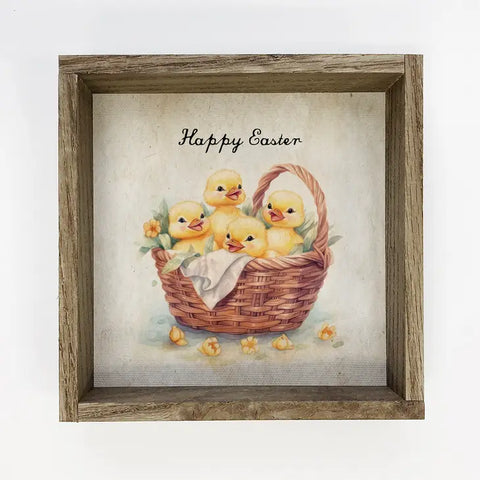 Easter Ducking Block Sign