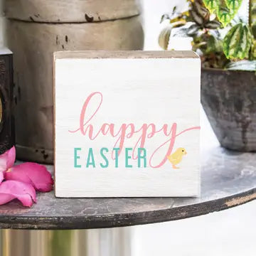 Easter Egg Hunt Wooden Block Sign