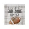 Love You to the end Zone and Back Block Sign