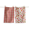 Falling Leaves and Mushroom Dishtowel Set