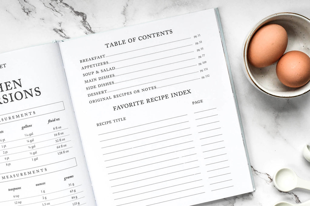 Family Recipe Book and Keepsake Journal