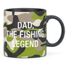 Dad Fishing Legend Camo Mug