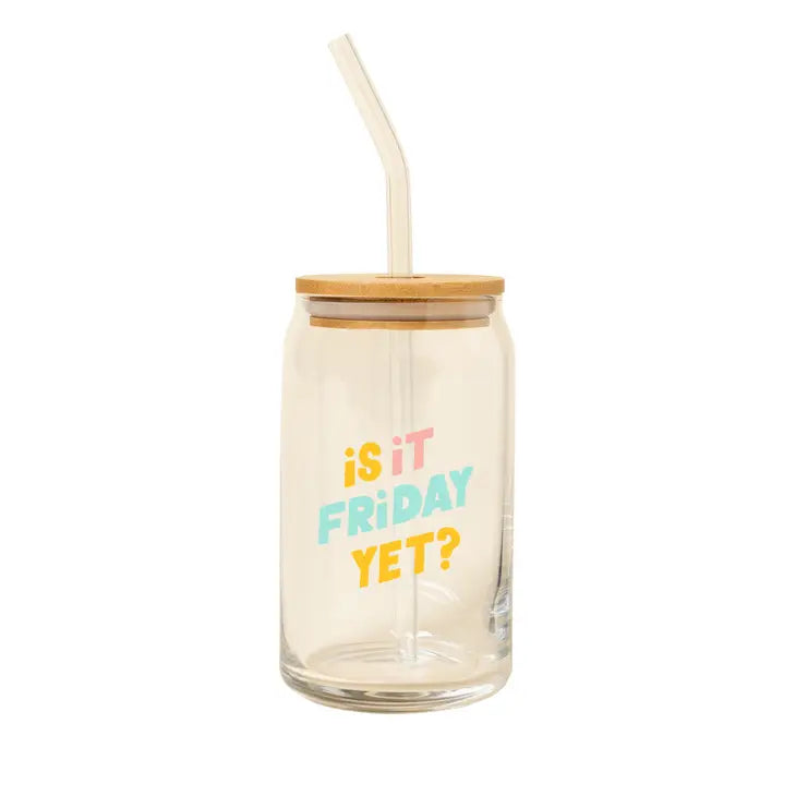 Glass Tumbler - Is it Friday Yet?