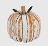 Halloween Striped Fabric Pumpkin