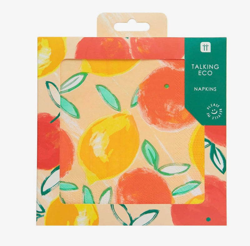 Paper Napkins - Lemons and Oranges