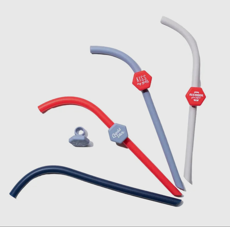 Reusable Straws with Charms