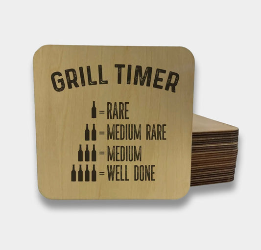 Wooden Coaster and Magnet