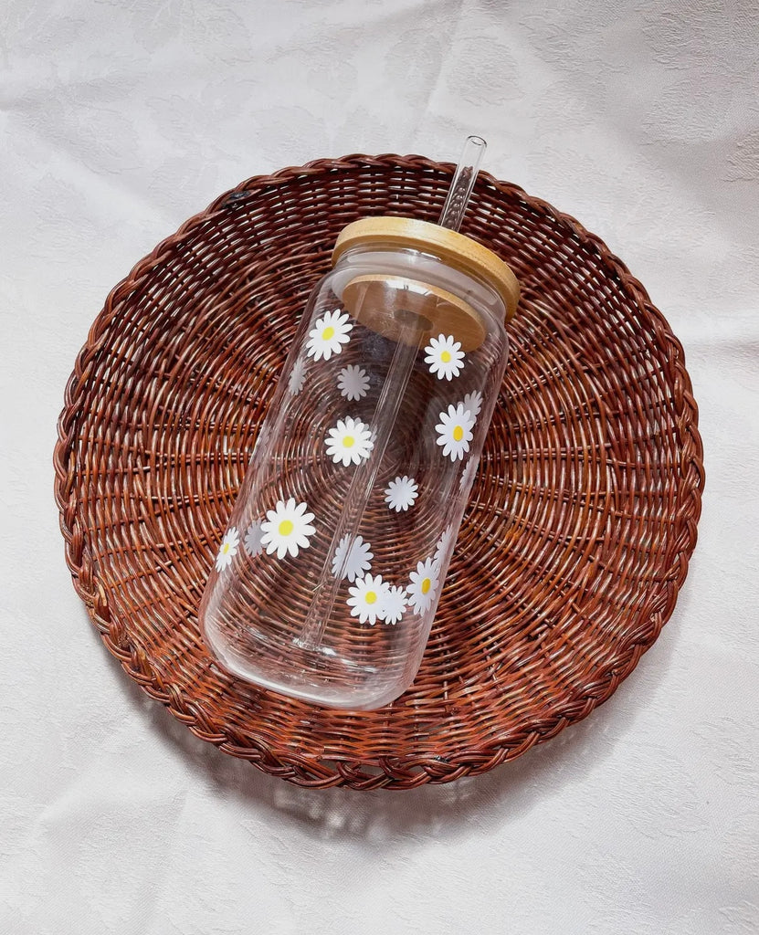 Daisy Glass Tumbler