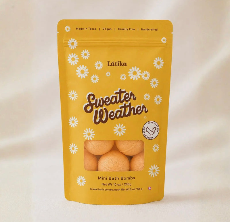 Fall Mini Bath Bombs - Sweater Weather