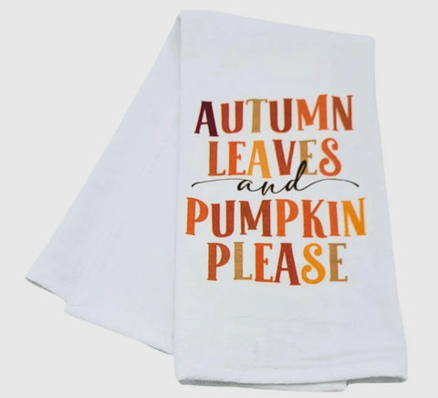 Happy Halloween Striped Kitchen Towel