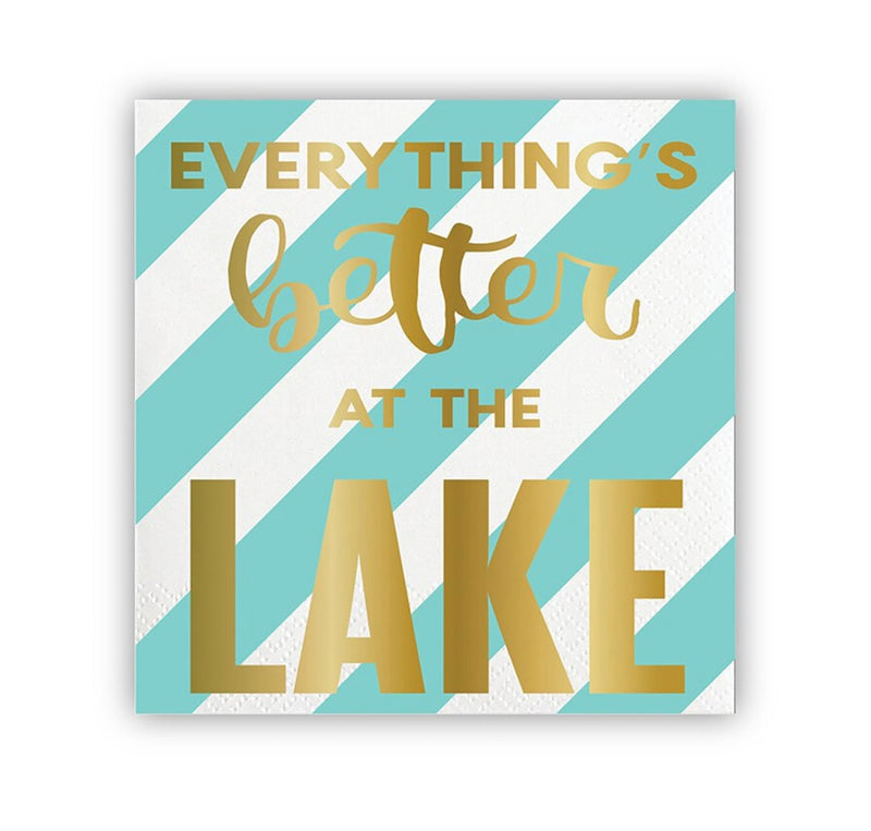 Beverage Napkins - Better at the Lake