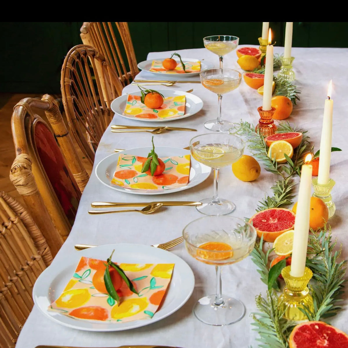 Paper Napkins - Lemons and Oranges