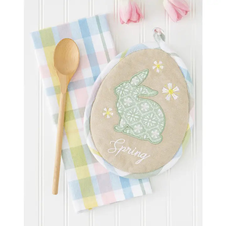 Garden Bunny Potholder Gift Set