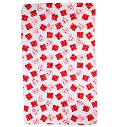 Valentine's Waffle Weave Dishtowel