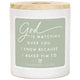 God is Watching Candle