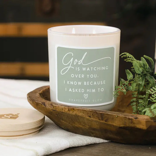 God is Watching Candle