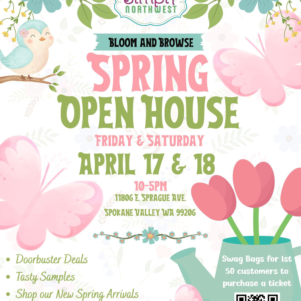 Bloom & Browse Spring Open House Swag Bag Ticket