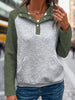 Army Green Pocket Sweatshirt