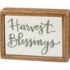 Harvest Blessings Mini Box Sign