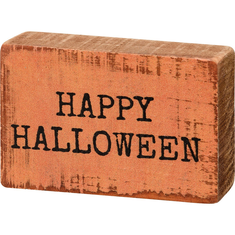 Mini block Sign - Happy Halloween