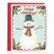 Happy Holidays Snowman Greeting Card