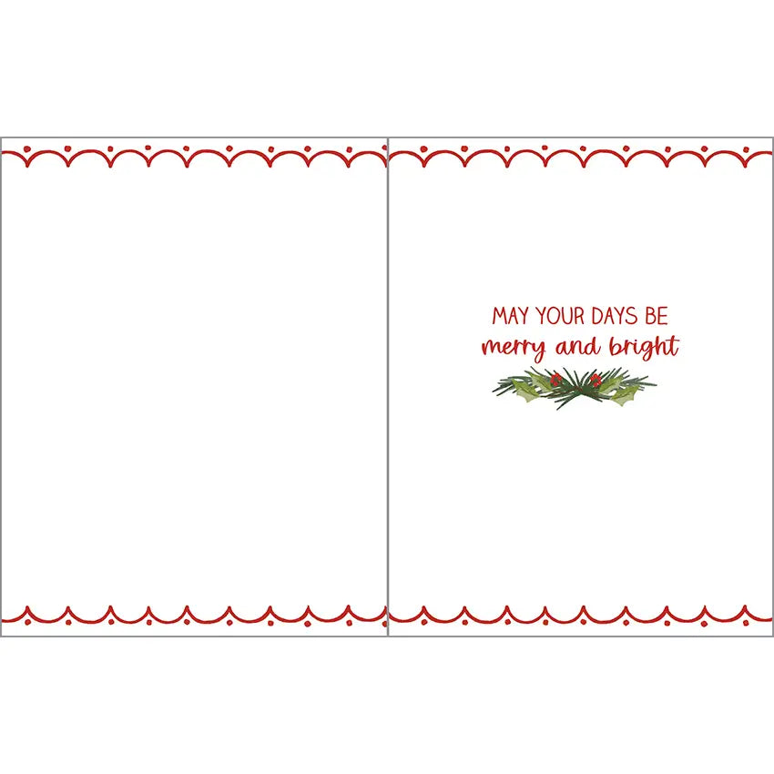 Happy Holidays Snowman Greeting Card