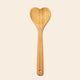 Heart Shaped Bamboo Serving Spoon