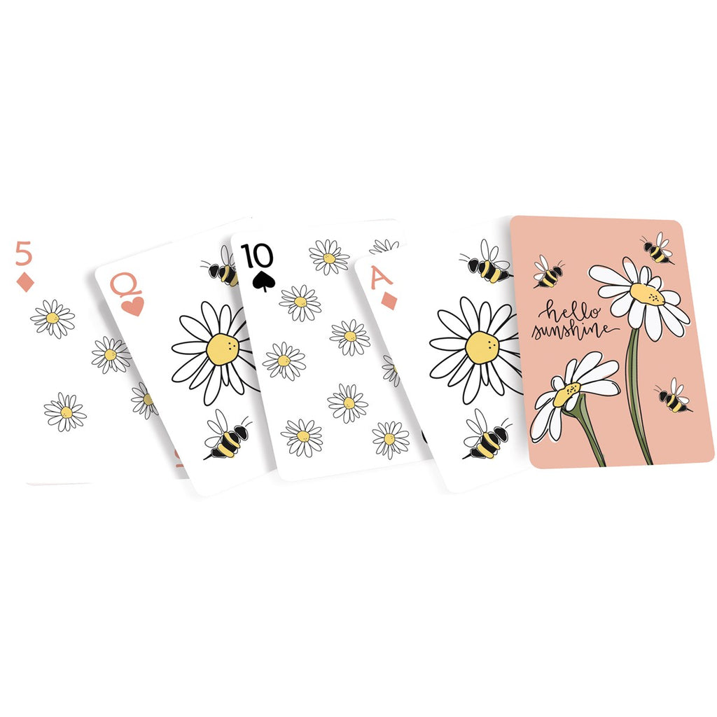 Hello Sunshine Bee Playing Cards