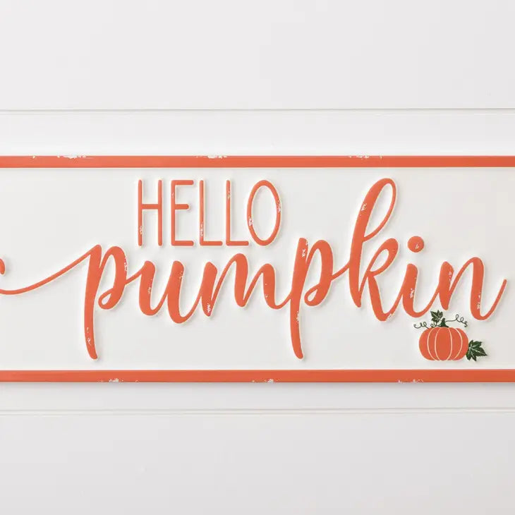 Hello Pumpkin Sign