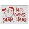 Here Comes Santa Block Sign