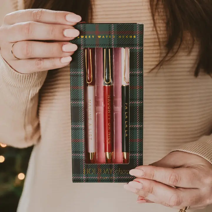 Holiday Cheer Metal Pen Set