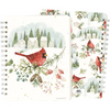 Winter Cardinal Spiral Notebook