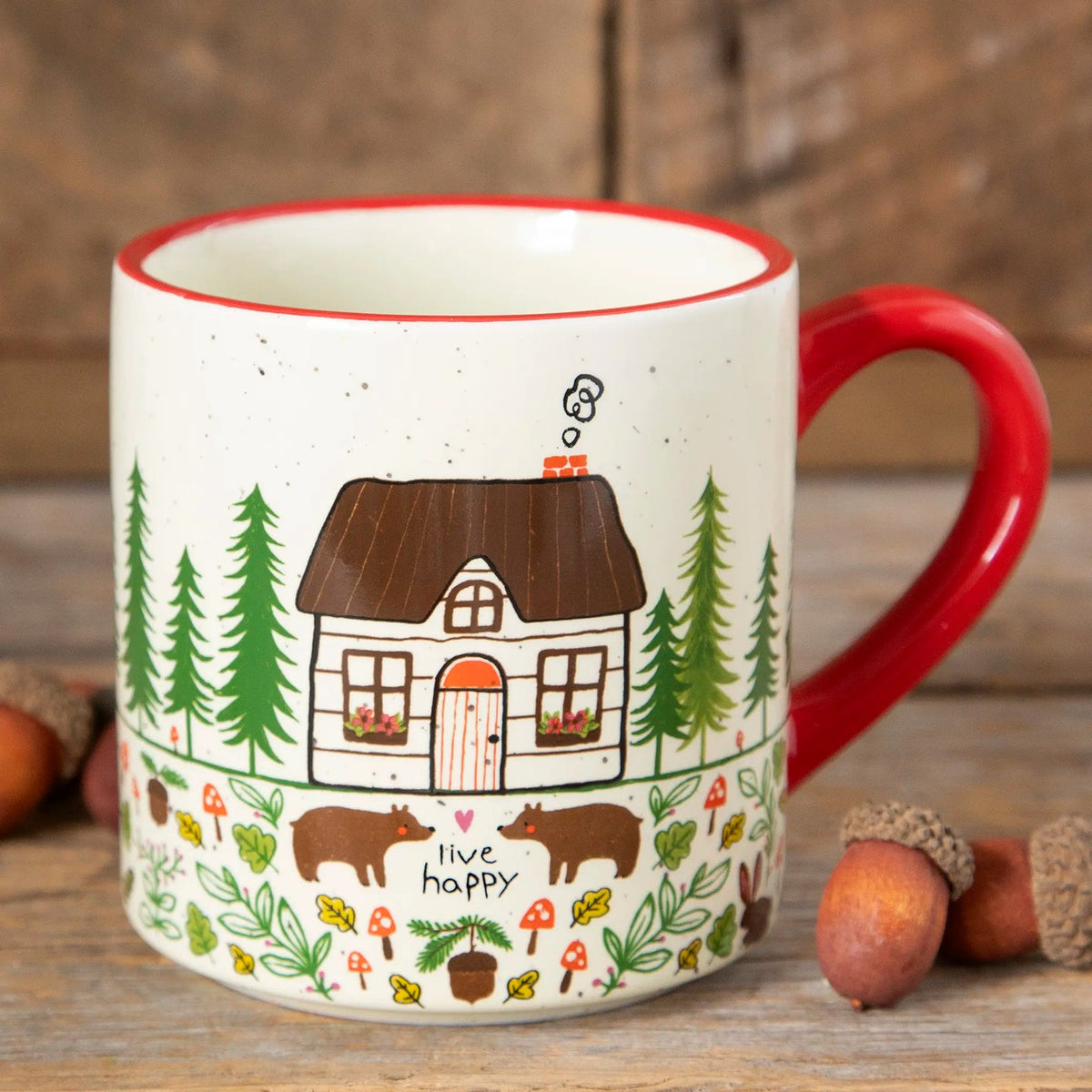Live Happy Cabin Mug