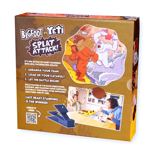 Bigfoot vs. Yeti Splat Attack Board Game