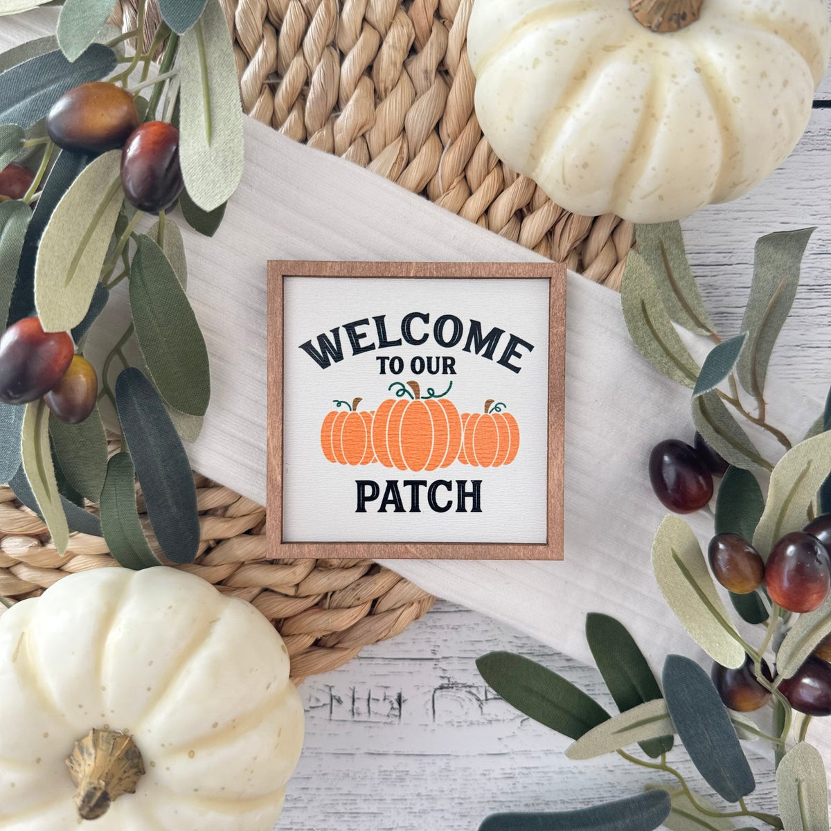 Mini Framed Fall Sign