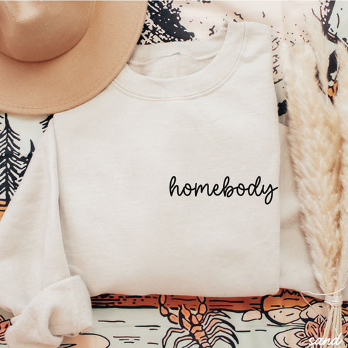Sweatshirt- Homebody Cursive