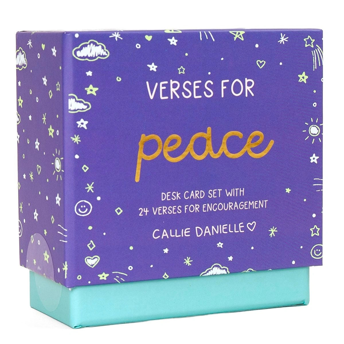 Verses for Peace – Bible Verse Card Set with Display Stand