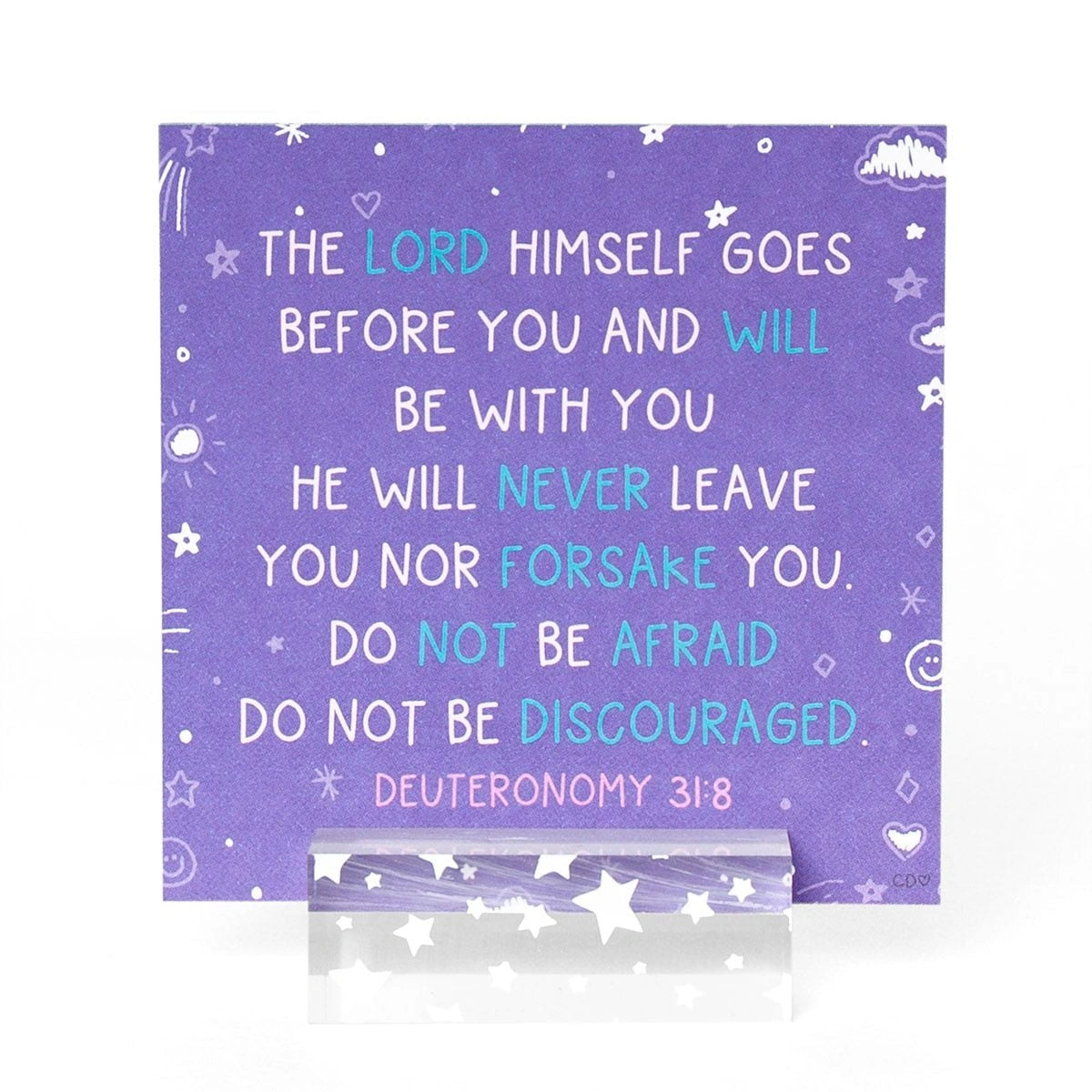 Verses for Peace – Bible Verse Card Set with Display Stand