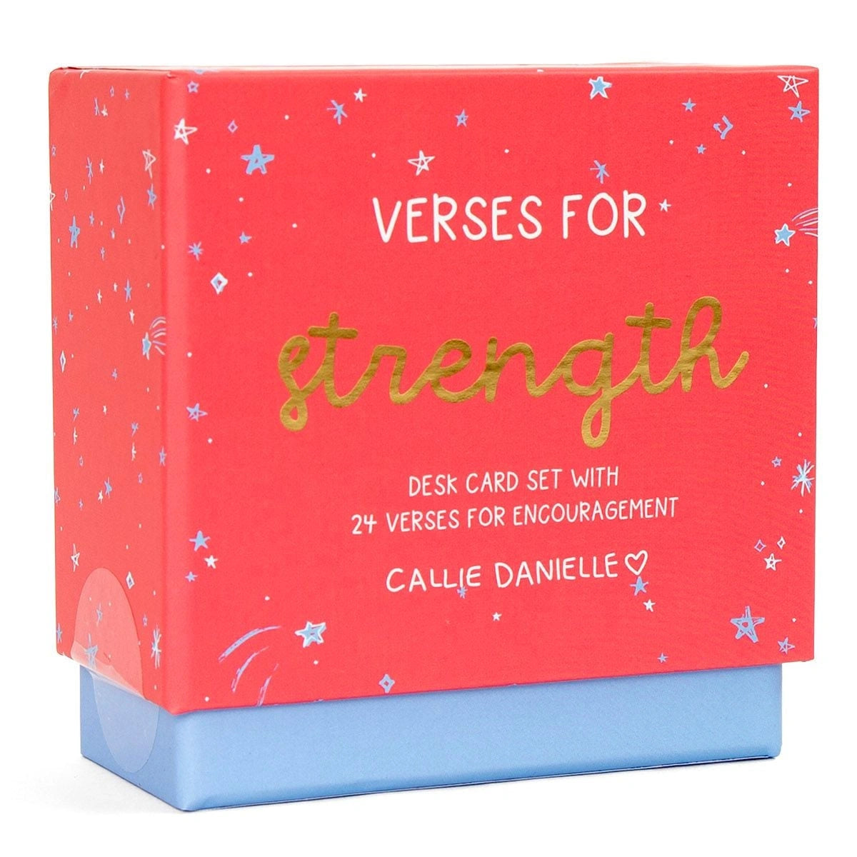 Verses for Strength – Bible Verse Card Set with Display Stand