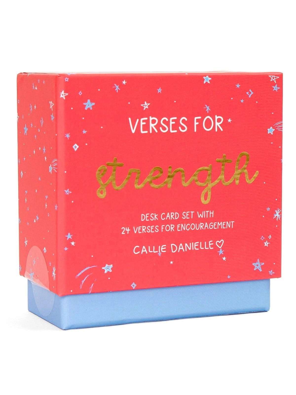 Verses for Strength – Bible Verse Card Set with Display Stand