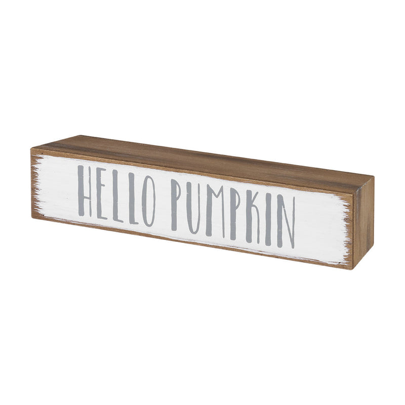 Hello Pumpkin Shelf Sitter