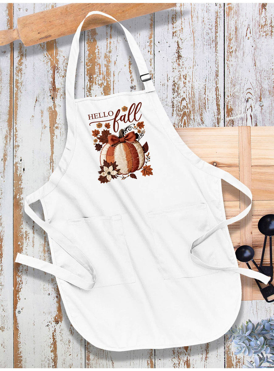 Hello Fall Quilted Pumpkin Apron