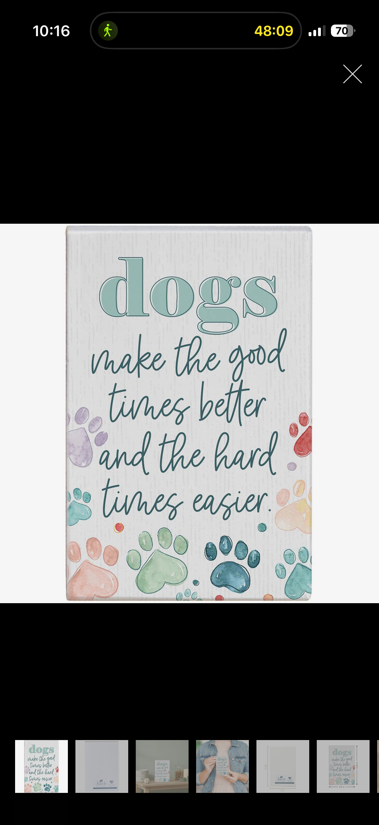 Block Sign - Dogs Good Times