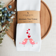 Waffle Weave Dishtowel- Love Birds