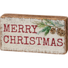 Merry Christmas Mini Block Sign