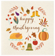 Swedish Dishcloth - Happy Thanksgiving