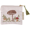 Mushroom and Snail Zipper Wallet