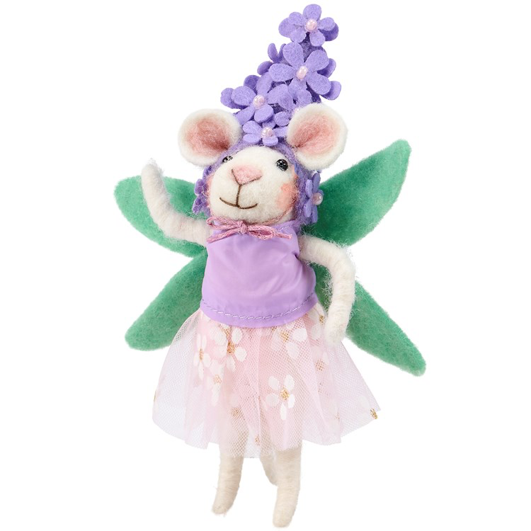 Purple Flower Critter Mouse
