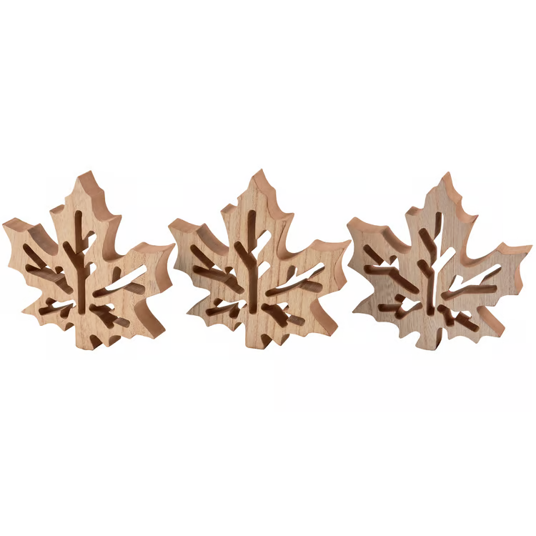 Fall Maple Leaf Chunky Sitter Set