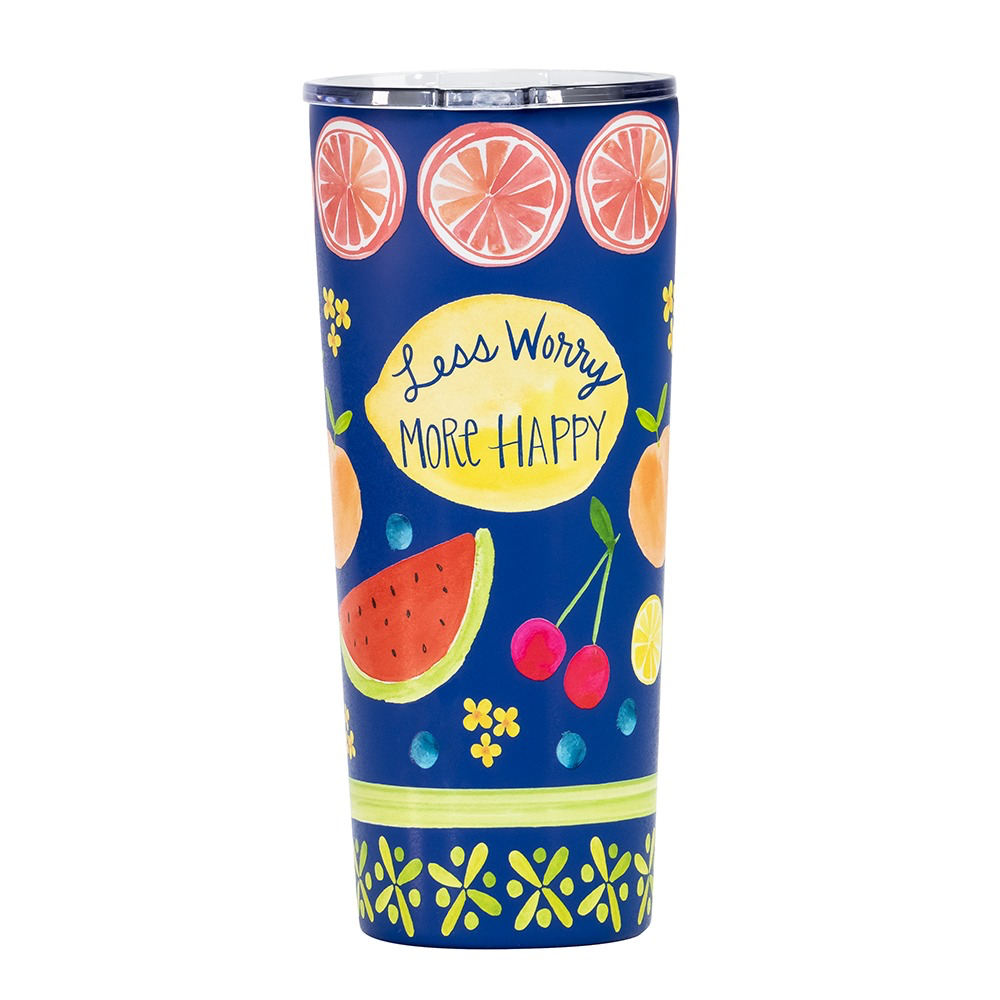 Tumbler - Less Worry More Happy